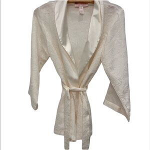 OSCAR de la renta pink label beige belted top size small